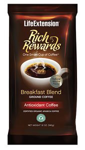 Life Extension Rich Rewards Ground Coffee Breakfast Blend Natural Mocha -- 12 oz