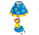 Silly Circus Table Lamp For Baby Nursery Home Decor / Animals / Yellow Lion / Blue / Zoo