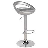 Lumisource Swizzle Bar Stool, Silver