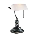 Bankers Desk Lamp - Dark Bronze Finish
