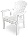 POLYWOOD SHD19WH Seashell Casual Chair, White