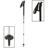 LEKI Thermolite XL Antishock Trekking Poles - 1 Pair Black/Silver, 65-135cm