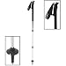LEKI Thermolite XL Antishock Trekking Poles - 1 Pair Black/Silver, 65-135cm