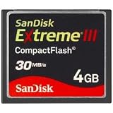 SanDisk Extreme III 4 GB CompactFlash Memory Card SDCFX3-004G-A31