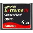 SanDisk Extreme III 4 GB CompactFlash Memory Card SDCFX3-004G-A31