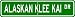 Alaskan Klee Kai STREET SIGN ~ High Quality Aluminum ~ Dog Lover