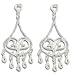 14kt White Gold Chandalier Earrings