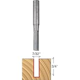 Freud 04-111 7/32-Inch Diameter by 3/4-Inch Double Flute Straight Router Bit with 1/4-Inch Shank