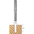Freud 04-111 7/32-Inch Diameter by 3/4-Inch Double Flute Straight Router Bit with 1/4-Inch Shank