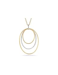 I. Reiss 14K Gold Gallery Pendant, Enhanced with Diamonds.