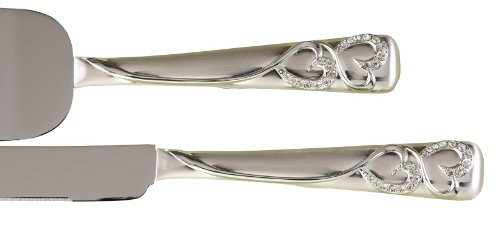 Buy Hortense B. Hewitt Wedding Accessories Sparkling Love Silver-Plated Cake Knife and Server Set