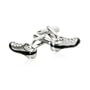 Soccer / Football Cleats with Black Enamel Cuff Links with Gift Box