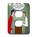 Rich Diesslins Funny Out to Lunch Cartoons - Regular 8 Hotel vs. Super 8 Hotel - Light Switch Covers - 2 plug outlet cover
