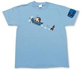 Mr. Bean:: The Animated Show - Flying Bean T-shirt, Light Blue