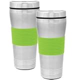 Culver, Inc., Apple Green Chromacolor 16 Oz. Travel Mug with Rubber Grip
