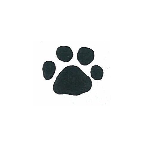 Dog Rubber Stamp Paw Print SmallA4 (Size 1/2" Wide X 3/