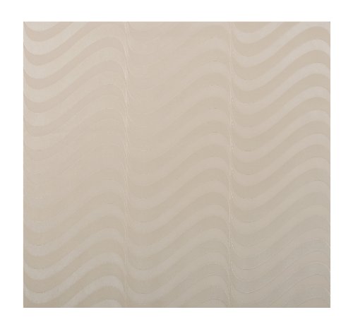 York Wallcoverings Opulence Metallic Wave Wallpaper, Beige/Off White