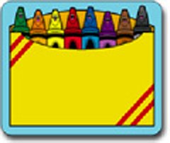 Childrens Toyshop  Toys : Name Tags Crayon Box 40/Pk