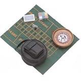 Casino Set - 6.5 inch Wooden Roulette Traveling Set