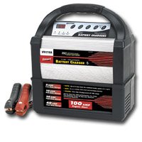 Vector 2/10/20/40 Amp Smart Battery Charger with Engine Start - 12 Volt, Model# VEC1093A