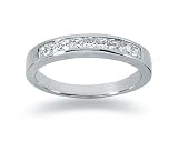 0.50 Channel Set Diamond Wedding band in Platinum
