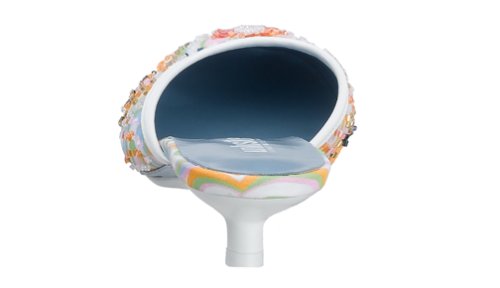 Unlisted Women's Under Cover Slide, White Multi, 7 M from Unlisted