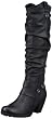 Marco Tozzi 2-2-25518-29, Damen Klassische Stiefel, Schwarz (black antic 002), EU 39