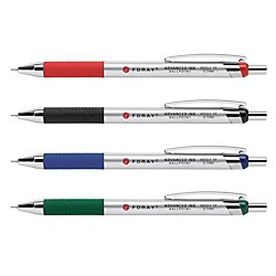 Foray(R) Advanced Ink Retractable Ballpoint Pens, Bold Point, 1.2 Mm, Assorted Ink, Pack Of 4