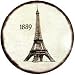 Eiffel Tower Paris France Set of 4 Stone Coasters
