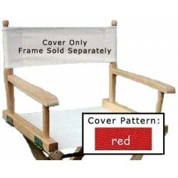 Director's Chair Seat Cover - Frame sold Separatel (Red Solid)