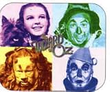 Wizard of Oz Four Characters Mousepad