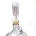 Three-Piece Airlock and Drilled #6 Stopper Fermentation Beer Making Wine Making Kombucha Fits Gallon Jugs (1)