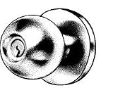 Taco bkl-500 Storeroom Satin Chrome Taco Knob Lock for Exit Device