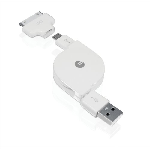 Macally Dualsync Retractable Sync Most Smartphones