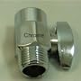 Brass Flow Control Valve - Chrome Finish