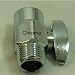 Brass Flow Control Valve - Chrome Finish