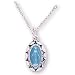 Sterling Silver Boys Miraculous Medal and 13-inch Chain