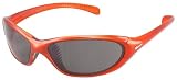 Nike Interchange 80.R Round Sunglasses, EV0139-801, Fade Shock Orange/ Gray+Orange Lenses/ Silver Flash