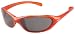 Nike Interchange 80.R Round Sunglasses, EV0139-801, Fade Shock Orange/ Gray+Orange Lenses/ Silver Flash
