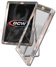 Pro Mold 1 Screw Card Holder with Stand - 20 Pt - Sports Memoriablia Display Case - Sportscards Collecting Supplies