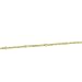 1mm Curb Chain Necklace with Beads, 14Kt. Yellow Gold