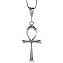Sterling Silver 1 5/16" (33mm) Large Ankh Cross Pendant