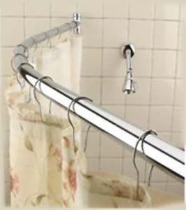 CANOPY CURVED HOTEL SHOWER ROD - WALMART.COM