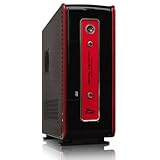 Shiny Red/Black 831 Super Slim Micro Case with PSU