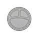 Stalkmarket 100% Compostable Sugar Cane Fiber 3-Compartment Plate, 9-Inch,  500 Count Case