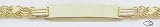 14kt Yellow Gold 6 Baby & Child ID Bracelet - DCID97-65