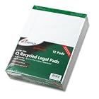 Ampad 20-170 Evidence Recycled Perf 8-1 2x11-3 4 Legal Rule Pads, Margin, White, 50 Shts,... by Ampad