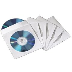 Hama CD /DVD Papier Doppelh�llen wei� 50er Pack