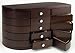Infinity Instruments Dual Swinging Walnut Wood Jewelry Box