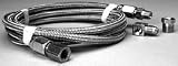 Auto Meter Braided Stainless Steel Hoses #4, 3/16 ID Fittings - 3 ft.